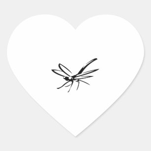libellen hart sticker