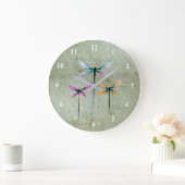  libellen illustratie waterverf grote klok (Huis)