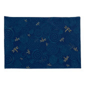 libellen in de regen kussensloop (Achterkant-Rechts)