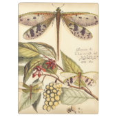libellen met bladeren en vruchten klembord (Achterkant)