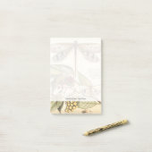 libellen met bladeren en vruchten post-it® notes (Op bureau)