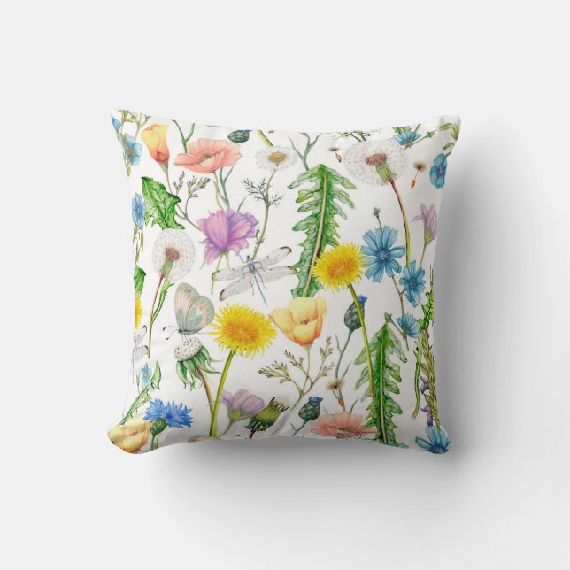 Libellen op wilde bloemen kussen (Voorkant)