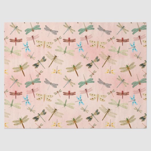  libellen Reeks Design 3 Weefselpapier Tissuepapier (Voorkant)