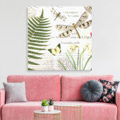  libellen uitgerekt canvas afdruk (Insitu (Woonkamer))