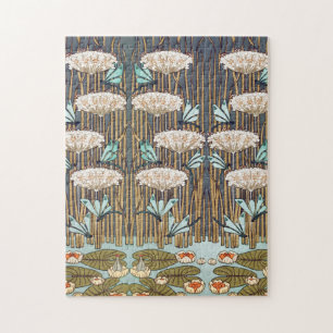 Libellen Waterlelies Moeras Art Nouveau Legpuzzel