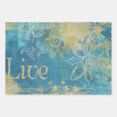 libellen waterverf set inpakpapier vel (Voorkant 3)