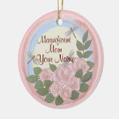 Libellenrozen Moeder Keramisch Ornament (Links)