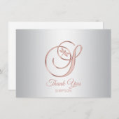 Libellule Argent Gris Rose Or Merci | S (Devant / Derrière)