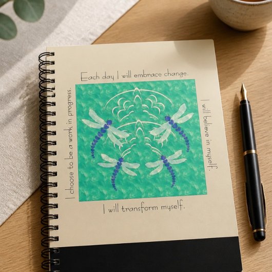 libellule | Carnet Spiral Inspirationnel