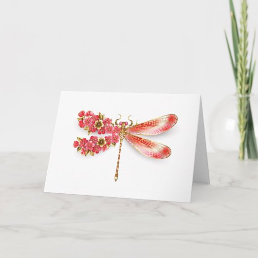 libellule de fleurs avec sakura de bijoux (Devant)