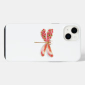 libellule de fleurs avec sakura de bijoux (Verso Horizontal)