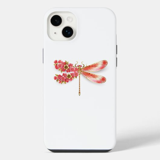libellule de fleurs avec sakura de bijoux (Verso)