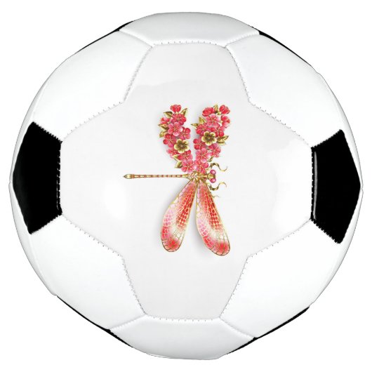 libellule de fleurs avec sakura de bijoux (Tourné)