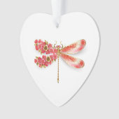 libellule de fleurs avec sakura de bijoux (devant)
