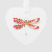 libellule de fleurs avec sakura de bijoux (dos)