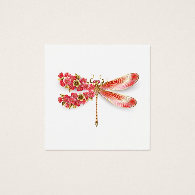 libellule de fleurs avec sakura de bijoux (Devant)