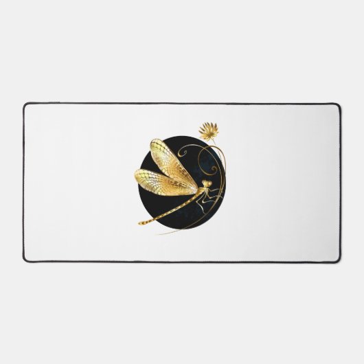 libellule d'or en cercle noir (Recto)