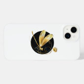 libellule d'or en cercle noir (Verso Horizontal)