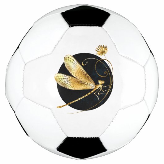 libellule d'or en cercle noir (Devant)