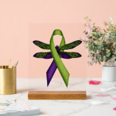 Libellule Hippie Ruban Vert Conscientisation à la (Mariage)