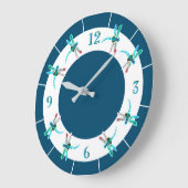 libellule | Horloge Turquoise (Angle)