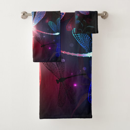 libellule rouge brillante (En situation)