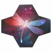 Libellule rouge lumineuse (Plat)