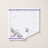 libellules colorées (Gant de toilette)