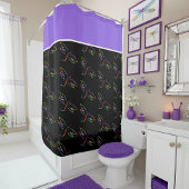 libellules colorées rideau de douche