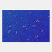 libellules dans les feuilles de papier d'emballage (Devant 3)