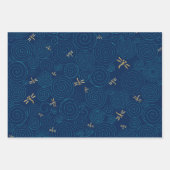 libellules dans les feuilles de papier d'emballage (Devant)