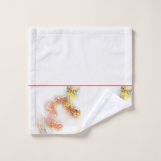 libellules d'aquarelle (Gant de toilette)