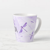 libellules violettes, Mugs de café personnalisés (Angle droit)