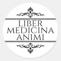Liber Medicina Animi Magnet Button Sleutelhanger