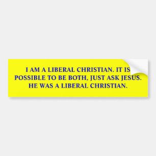 Liberaal Christelijk. Bumpersticker
