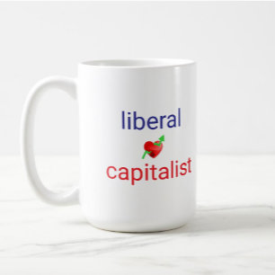 Liberaal kapitalist Funny Political Koffiemok