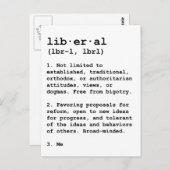 Liberal defined briefkaart (Voorkant / Achterkant)