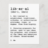 Liberal defined briefkaart (Voorkant)