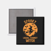 Liberal Feminist Witch Feminist  Halloween Magneet (Voorkant / Achterkant)