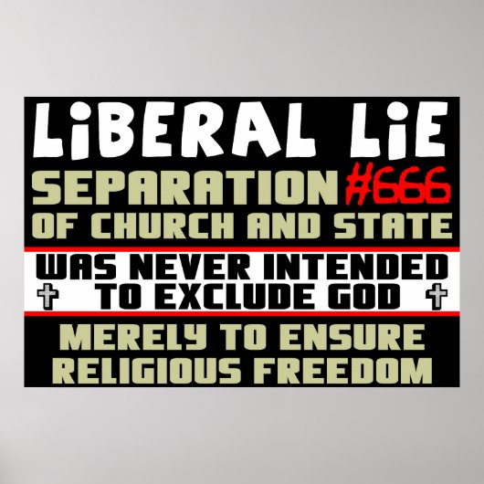 Liberal Lie #666 Poster (Voorkant)
