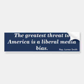 Liberal Media Bias (Smith) Bumpersticker