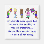 Liberal Protester Magnet Magneet (Voorkant)