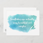 Liberal Snowflake Briefkaart (Voorkant / Achterkant)