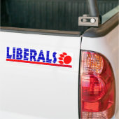 Liberal Swipe-bumper Bumpersticker (Op Truck)