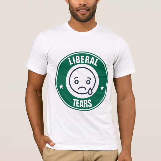 LIBERAL TEARS Funny Conservative T-Shirts (Voorkant)