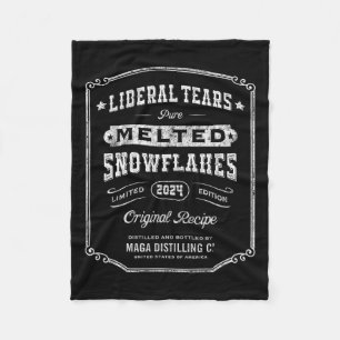 Liberal Tears gesmolten sneeuwvlokken Whiskey La Fleece Deken