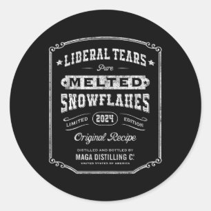 Liberal Tears gesmolten sneeuwvlokken  Whiskey La Ronde Sticker