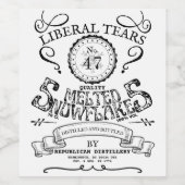 Liberal Tears N° 47 Étiquette de Bouteille de Vin (Étiquettes simples)