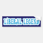 Liberale Legende / Stemblauwe Bumpersticker (Voorkant)