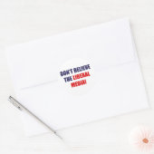 Liberale media ronde sticker (Envelop)